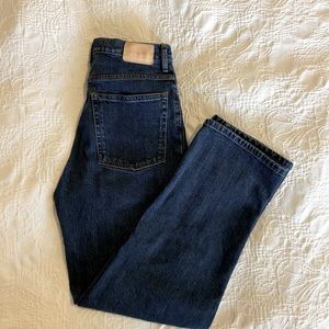 Everlane Way-High Jean in Vintage Indigo 28 Long